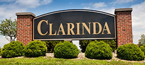 Clarinda Sign